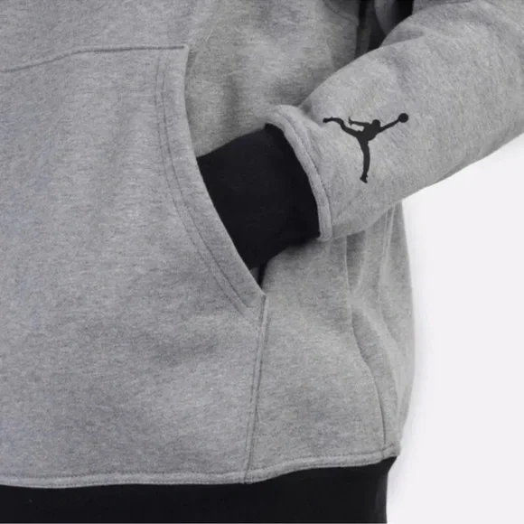 Air Jordan Sport DNA Fleece Hoodie Grey/Multicolored New Men's Size M